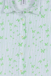 Butterfly Printed Girl's Top